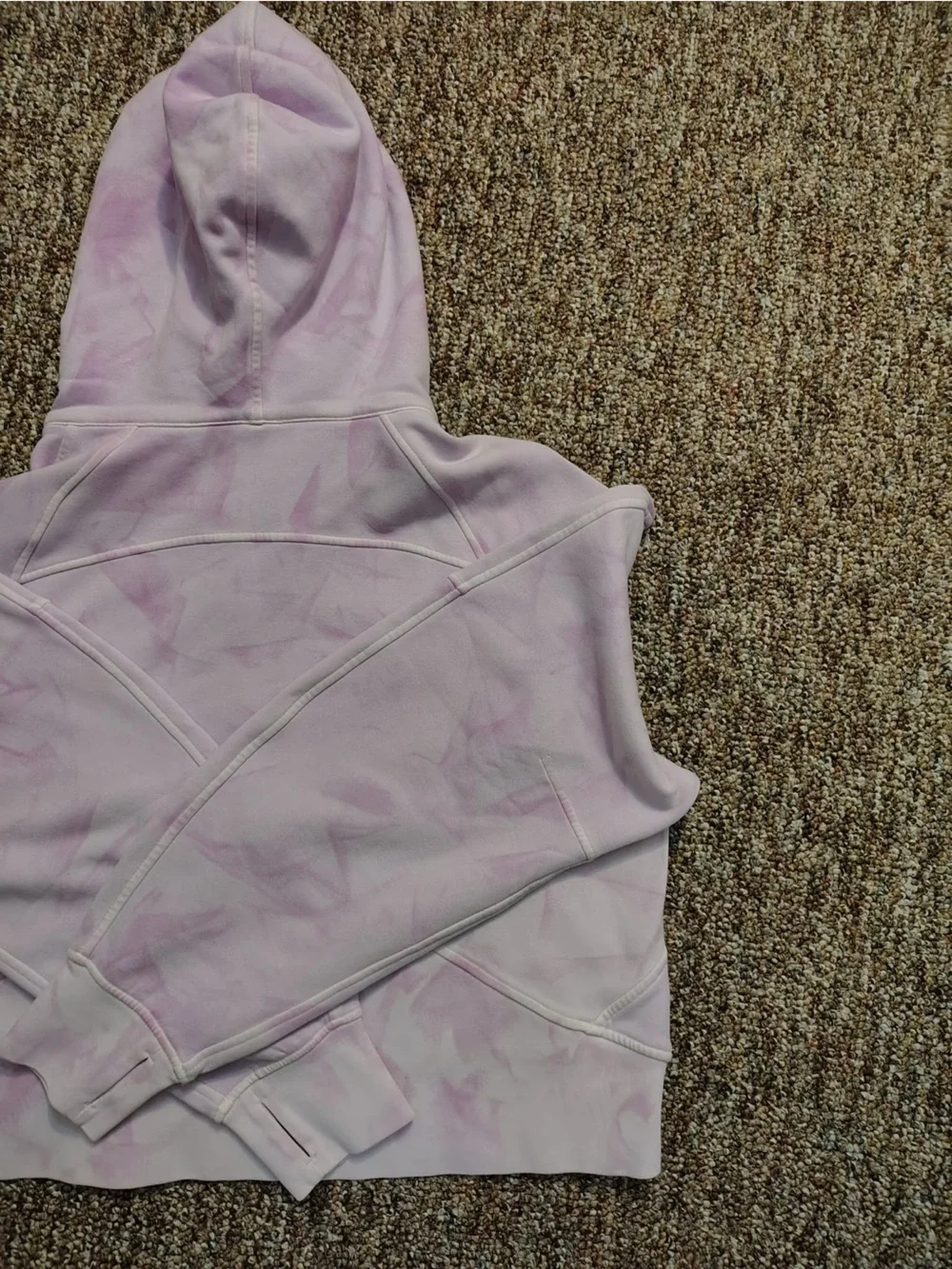 Lululemon Scuba Oversized Half-Zip Hoodie Mineral Dye Purple Cosmos M/L New